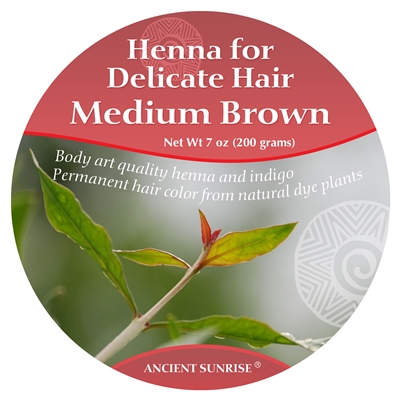 Henna for Delicate Hair Medium Brown Kit