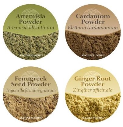 Spices and Herbs for henna hair mix | Ancient Sunrise